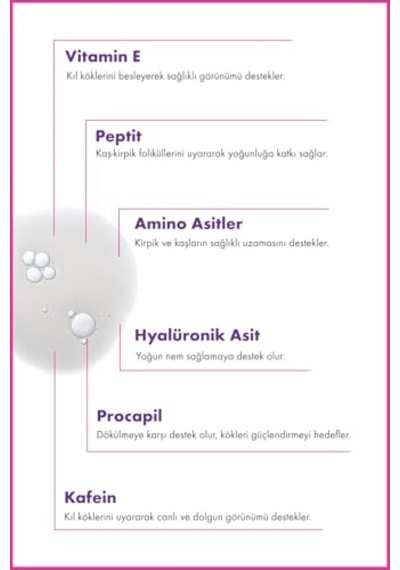Maruderm Kaş & Kirpik Serumu Peptit Kompleksi İle Dolgun Ve Güçlü Görünümlü Kaş Ve Kirpikler İçin Bakım Serumu, 6.5 Ml