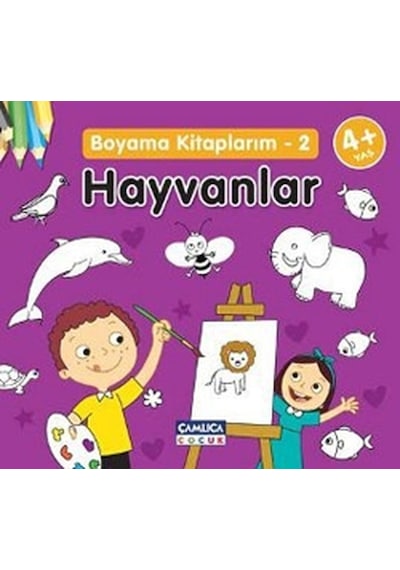 Boyama Kitaplarım-2 (Hayvanlar)- Çamlıca Çocuk Yayınları