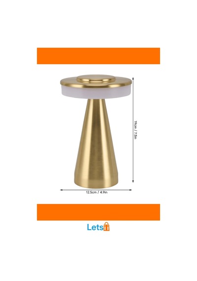Usb Şarjlı Dokunmatik Modern Led Masa Lambası Metal Çok Renkli