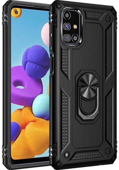 Galaxy M31s Kılıf Zore Vega Kapak Siyah