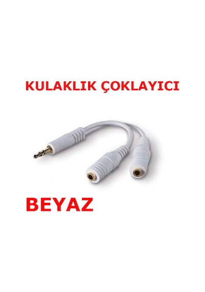 Kulaklık Çoklayıcı Kablo Beyaz Renk A+ Kalite