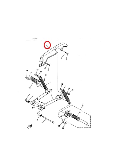 Yamaha Chappy Or.  Zincir Kapağı 1L4-22311-00