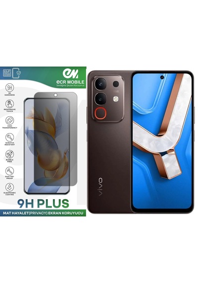 Vivo Y29 4g İle Uyumlu Hayalet Privacy 9h Esnek Nano Kırılmayan Ekran Koruyucu