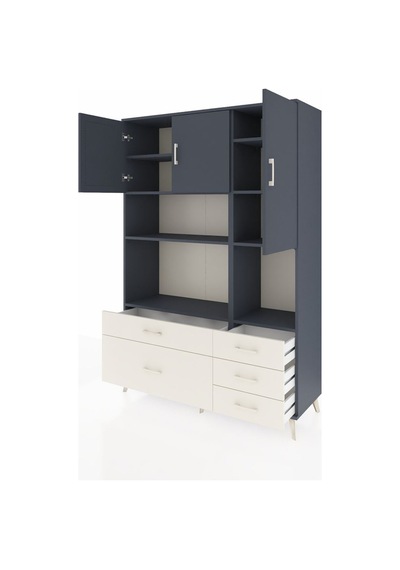 Hyperion Dolap 8 Raflı 5 Çekmeceli 3 Kapaklı 132x44x195 Antrasit-antrasit/aytaşı Antrasıt/aytası Hyperion Dolap 8 Raflı 5 Çekmeceli 3 Kapaklı 132x44x195 Antrasit-antrasit/aytaşı Antrasıt/aytası