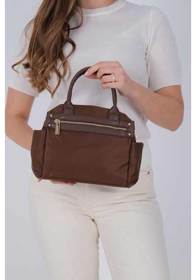 Silver Polo Sp1219 Kadın El Çantası Saten Kahve-kahve
