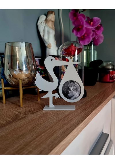 Leylek Figürlü Özel Ultrason Fotoğrafı