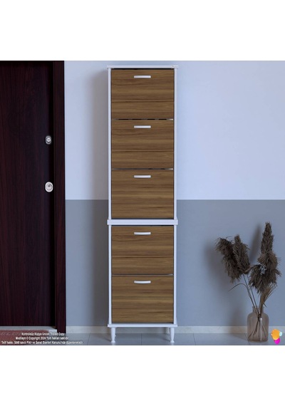 Eliusta Store Ayaklı Ceviz Ayakkabılık 52 Cm Kapı Önü/giyim Odası/antre Uyumlu Ayakkabılık 52x205x26 Cm Ceviz Eliusta Store Ayaklı Ceviz Ayakkabılık 52 Cm Kapı Önü/giyim Odası/antre Uyumlu Ayakkabılık 52x205x26 Cm Ceviz