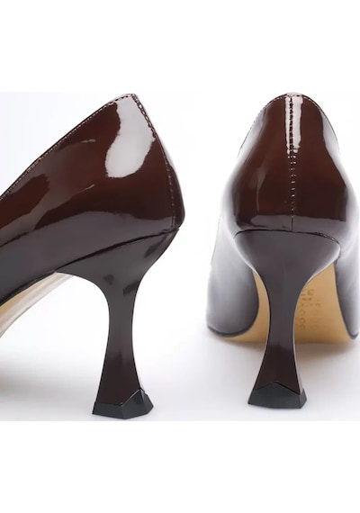 Trendella Kadın Rugan Acı Kahve Stiletto Tr08ms27m Siyah
