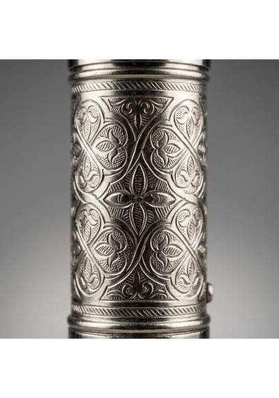 Aura Copper Nostaljik Manuel Kahve Karabiber Değirmeni 22 Cm Bakır Öğütücü - Gümüş