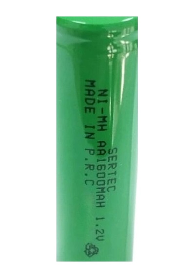 Sertec - 1.2v 1600 Mah - Aa - Ni-mh Şarjlı Pil - Başsız / Flat Head Evimdeyokyok
