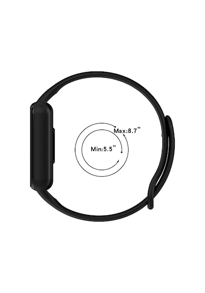 Xiaomi Amazfit Band 7 İle Uyumlu Kordon Silikon Esnek Ayarlanabilir Kordon Kayış