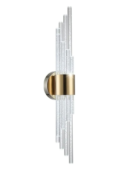 Matrix Melodi Led Duvar Apliği Modern Ve Şık Tasarım Aplik Gold Gövde Günışığı Led Gold Kasa Gün Işığı Led