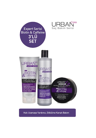 Urban Care Expert Biotin & Kafein Serisi Bakım Seti 3'lü