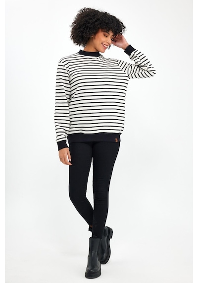 Alexander Gardi Alexandergardı Bisiklet Yaka Çizgili Sweatshirt E23-761a-byn 001