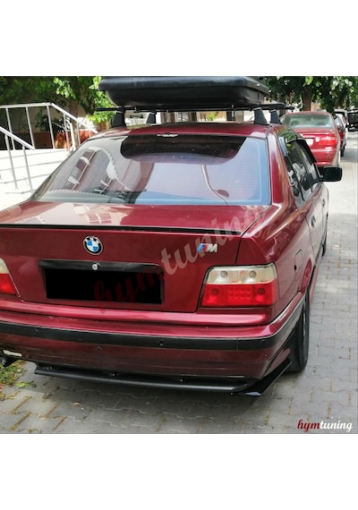BMW 3 Serisi E36 Uyumlu Universal Arka Tampon Flap Seti P.Black