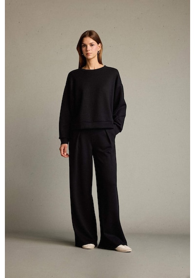 Defacto Regular Fit Normal Bel Düz Paça Modal Pantolon G2911ax25aubk81 Siyah Defacto Regular Fit Normal Bel Düz Paça Modal Pantolon G2911ax25aubk81 Siyah