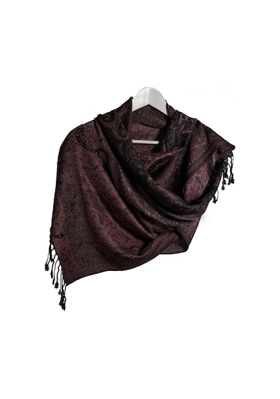 Pashmina Şal - Bakır Rengi Kadın Şal - %100 Paşmina Yünü Bakır