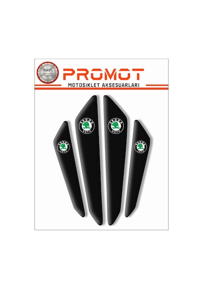 Araba Koruma Skoda Uyumlu Sticker Siyah 3d A Kalite++
