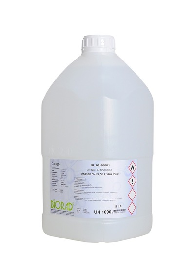 Aseton %99.50 Extra Pure 5 Lt.