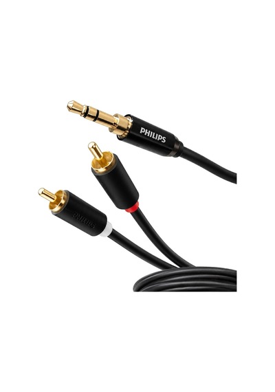 Philips Swr2121b/93 3.5mm Stereo 2 Rca Aux Ses Kablosu 5 Metre Hi-fi Ses Kalitesi
