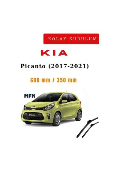 Kia Picanto 2017-2021 Araca Özel Silecek Ön İki