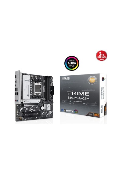 Asus Prıme B840m-a-csm Ddr5 Hdmı-dp Typec Pcıe 4.0 Am5 Matx Kurumsal Anakart