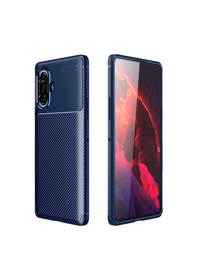 Xiaomi Redmi K40 Gaming Kılıf Karbon Silikon Case Kapak