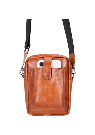 Bloominbag Bloombag Cognac Brown Hakiki Deri Crossbody Çanta Taba