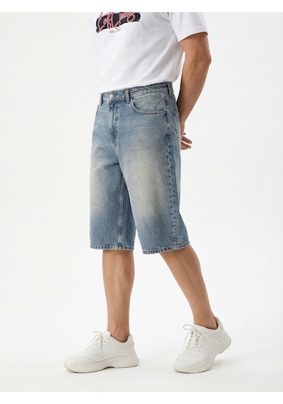 LOFT Baggy Fit Erkek Şort Lf2043043 Q1.v1 Denim