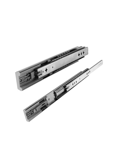 1 Çift Frenli Teleskopik Çekmece Rayı Bilyalı Dolap Çekmecesi Ray Metal En 4.3 Cm Uzunluk 50 Cm Diğer