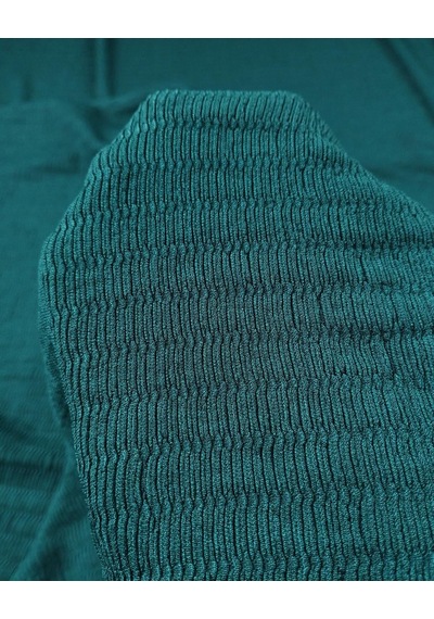 Koyu Yeşil Renklerde Bürümcüklü Jarse Kumaş En 130 Cm X Boy 225 Cm -10814 Yeşil