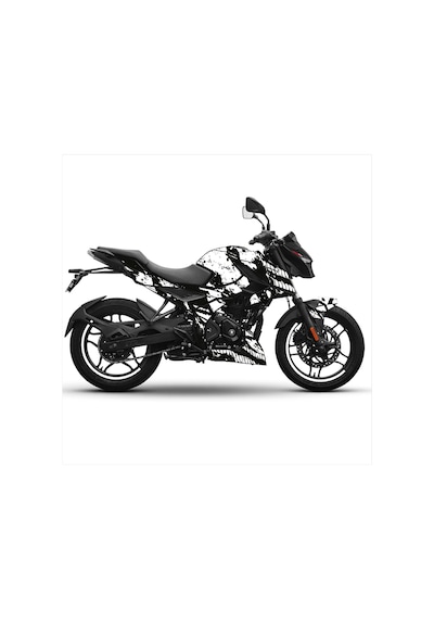 Bajaj N250 Ağ Tasarım Motosiklet Sticker Etiket Kaplama Modeli - Beyaz