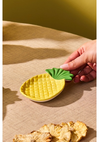 Karaca Pineapple Çerezlik 13 Cm sarı