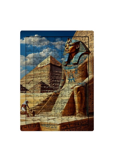 Ghostbastır Design Mısır Piramitler 99 Parça Ayaklı Puzzle Dekoratif Çocuk Yapbozu 005