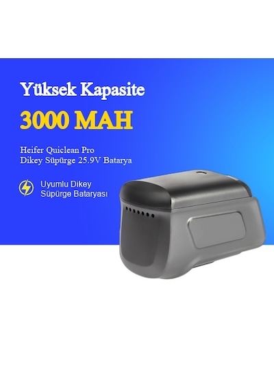 Heifer Quiclean Pro Dikey Süpürge 3000 Mah Batarya