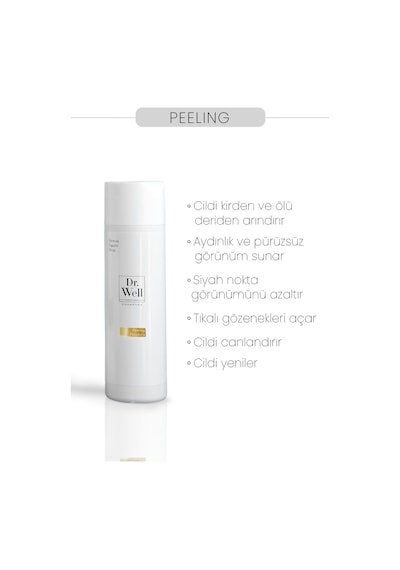 Dr. Well Barcelona Cosmetics Tüm Cilt Tipleri İçin Uygun Krem Formunda Yenileyici Canlandırıcı Yüz Peelingi 200 ML
