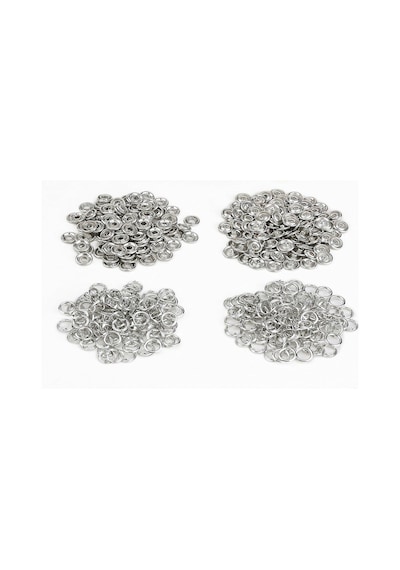 200 Set 10.5 Mm Metal Çıt Çıt ve Saklama Kutusu