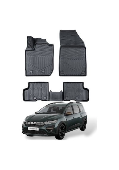 Dacia Jogger 2022- Uyumlu Araca Özel Lüx 4d Paspas