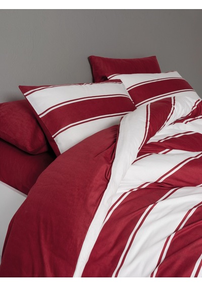 Cozy Home Festive Çift Kişilik Lastikli Çarşaflı Nevresim Takımı Jolly Kırmızı Kırmızı