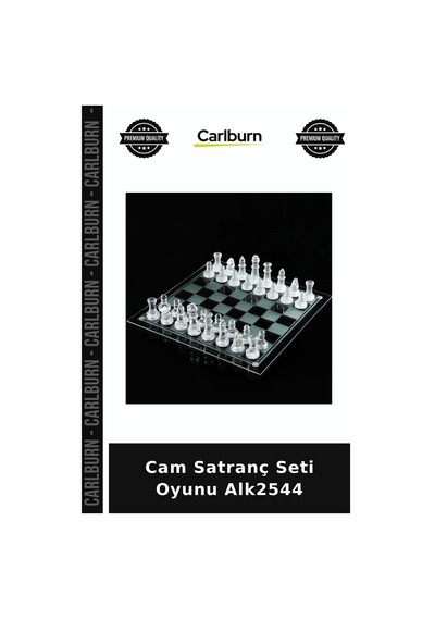 Özel Üretim Hobi Dekoratif Salon Cam Satranç Seti Oyunu Alk2544