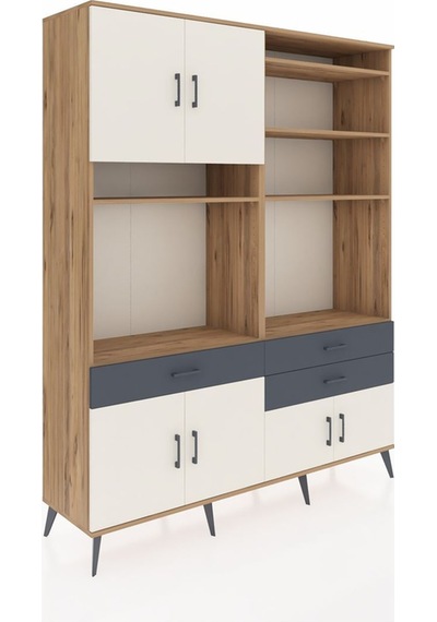 Hyperion Gardrop 10 Raflı 3 Çekmeceli 8 Kapaklı 176x44x221 Çam-aytaşı/antrasit Aytaşı/antrasit Hyperion Gardrop 10 Raflı 3 Çekmeceli 8 Kapaklı 176x44x221 Çam-aytaşı/antrasit Aytaşı/antrasit
