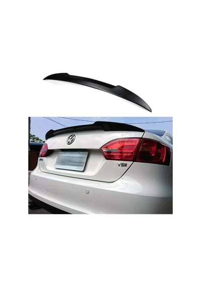 Autogp Vw Jetta Bagaj Üstü Spoiler Pianoblack Boyalı Yarasa 2011 / 2017