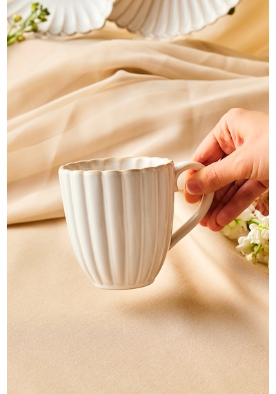 Karaca Daisy Kupa 380 Ml Krem