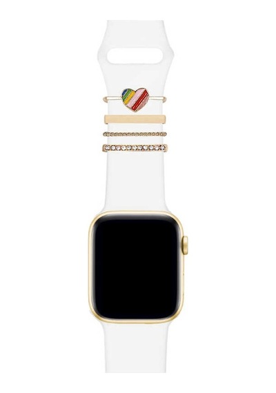 Samsung Oppo Huawei Haylou Watch Uyumlu Kordon Aksesuarı Süsü Charm Seti Taşlı