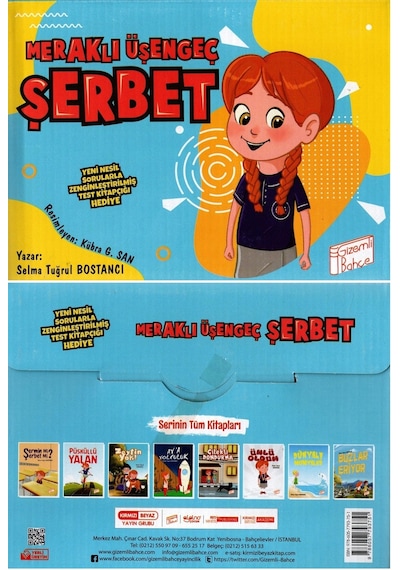 2. ve 3. Sınıf Hikaye Kitabı Meraklı Üşengeç Şerbet 8 Kitap Gizem