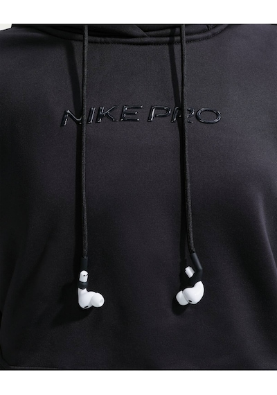 Pro Therma-fıt Fleece Kadın Kapüşonlu Üstü Siyah