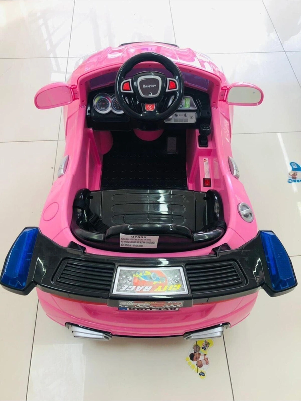 Öykü Bebek Dünyası E-drive-5 Akülü Araba 12v Pembe