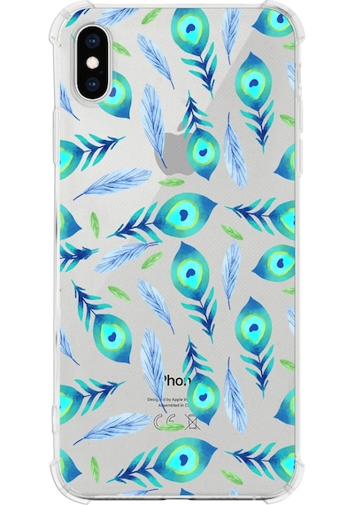 Prinrify Apple Uyumlu iPhone Xs Nazar Boncuğu 3 Baskılı Şeffaf Köşe Korumalı Antişok Kılıf
