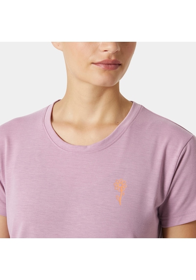 Helly Hansen W Skog Recycled Graphıc T-shırt Mor