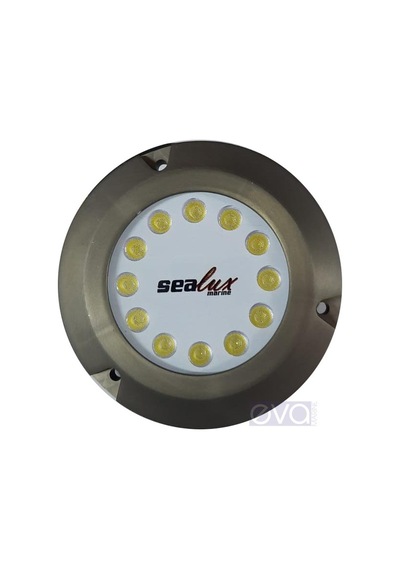 Sealux Sualtı Aydınlatma Lamba 12 Led Beyaz 12V/24V-30W Tekne Beyaz